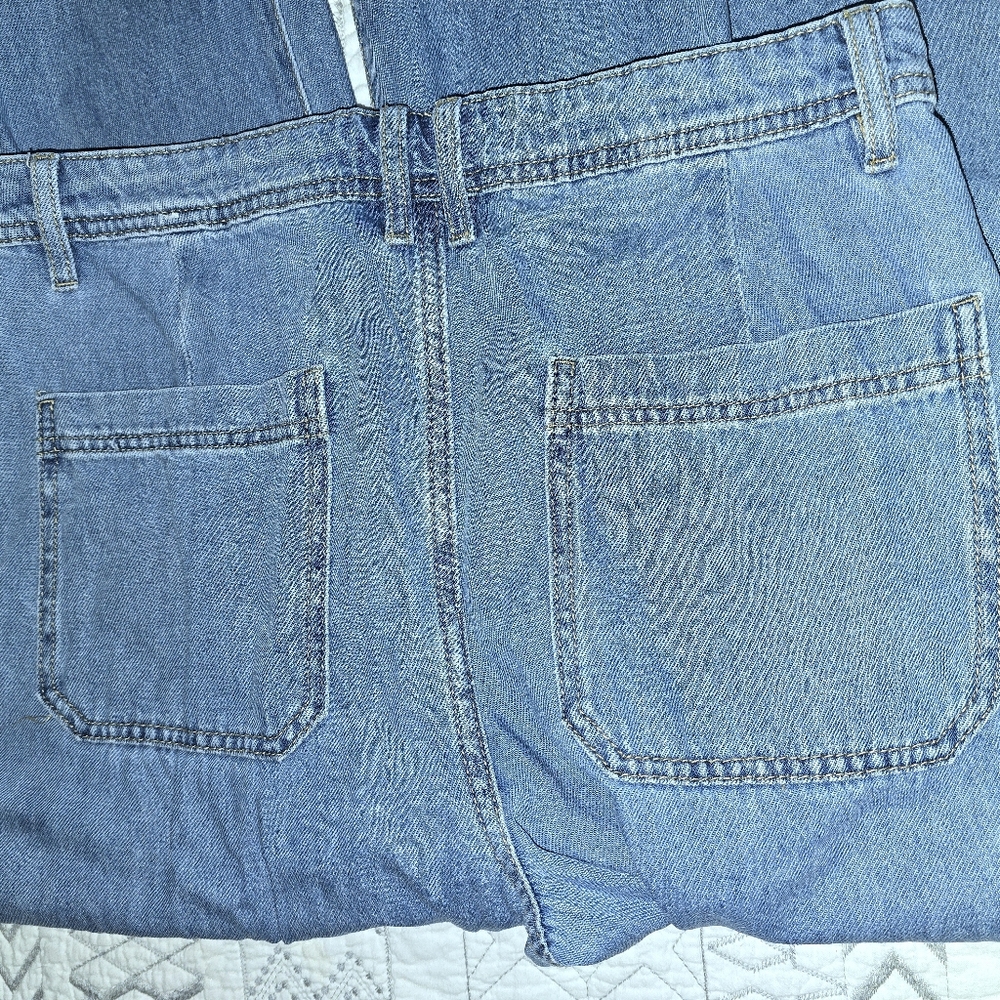 Mango Pockets Classic Blue Wide-Leg Women Jeans Sz 8 - Picture 7 of 8